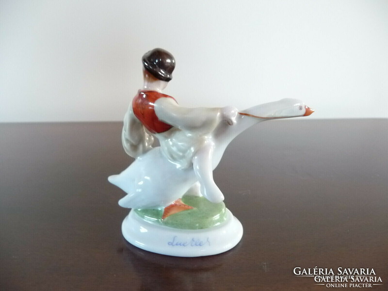 Antique Ludas Matyi porcelain figure from Herend