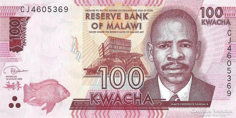 100 kwacha 2020 Malawi UNC