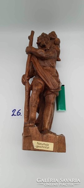 Saint Christopher wooden statue