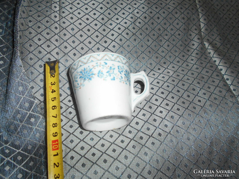Antik  vastag, súlyos kávéházi porcelán csésze