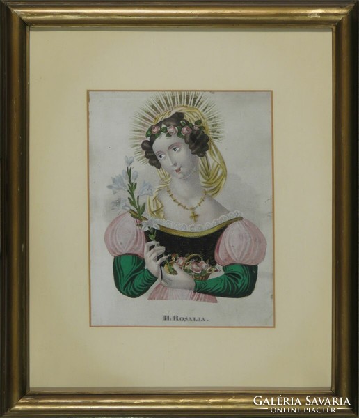 Német művész 1800 körül : Szt Rosalia