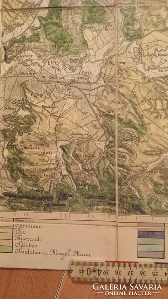 1885 Salgótarján and its surroundings (Szécsény, etc.) Military map k.U.K.