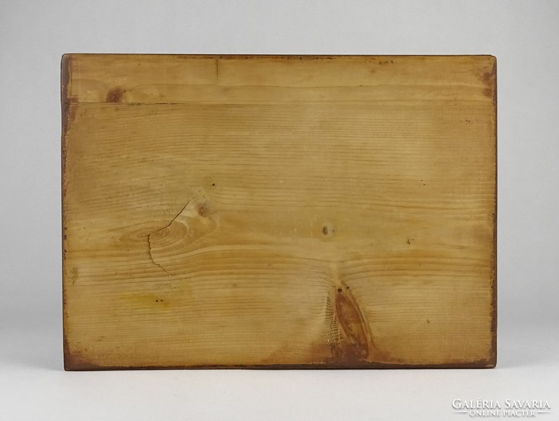 1P812 antique veneered wooden box card box 9 x 21 x 29 cm