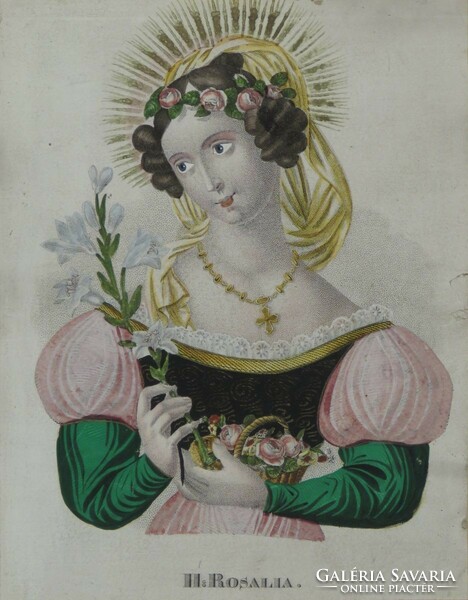Német művész 1800 körül : Szt Rosalia