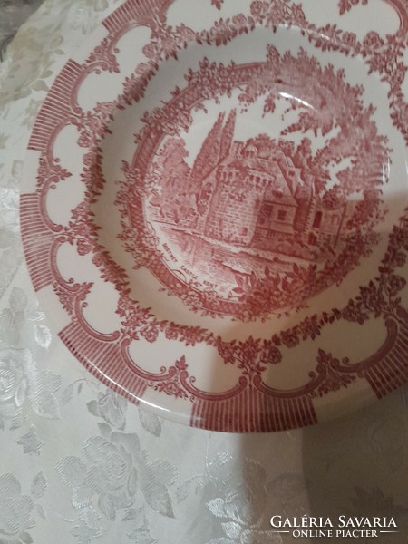 English pink plate 24 cm