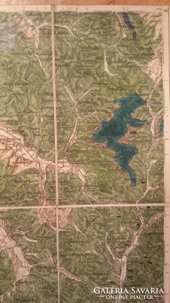 1885 Salgótarján and its surroundings (Szécsény, etc.) Military map k.U.K.