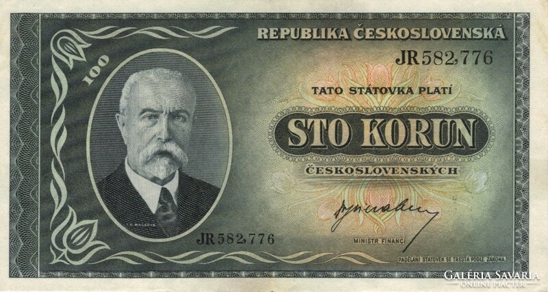 100 Koruna 1945 Czechoslovakia