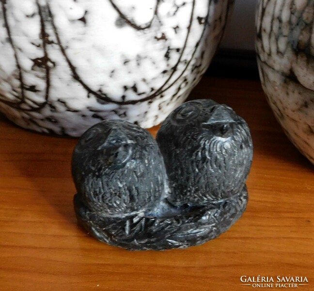 Hollow owl chicks - Canadian Aboriginal craft figure