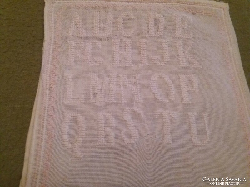 Abc embroidery from 1905