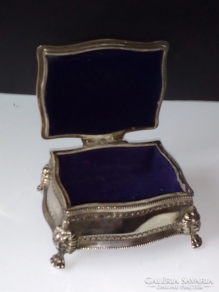 The silver-plated jewelry box is flawless!