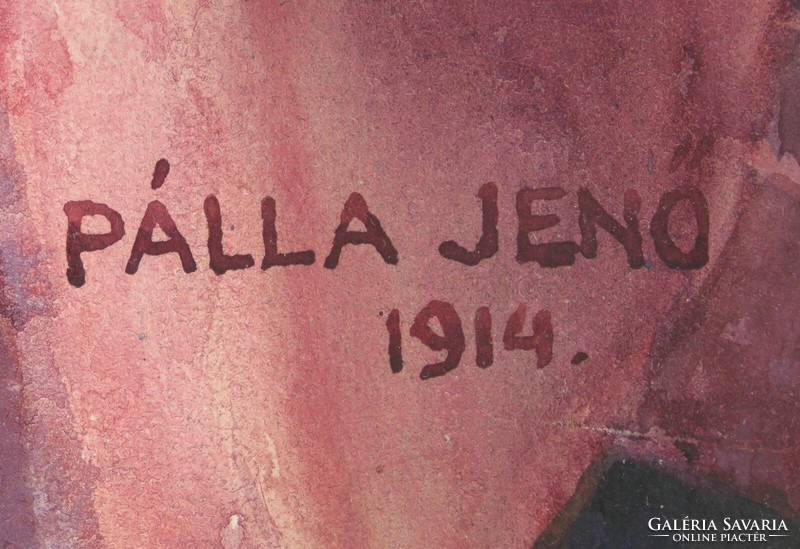 Pálla Jenő : Varrónő 1914