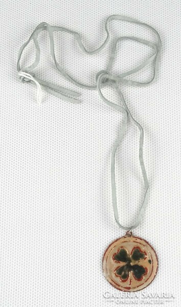 1Q043 barkos bea: fire enamel necklace