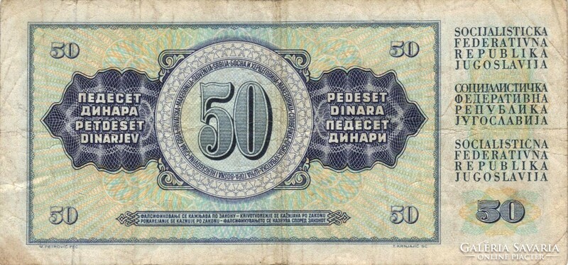 50 dinár 1981 Jugoszlávia