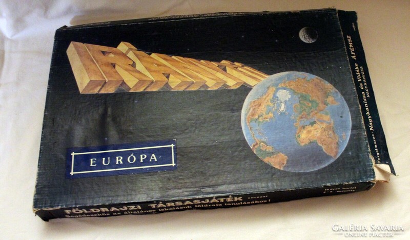 Old retro compass board game europe