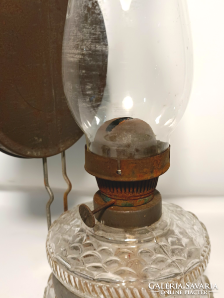 Wall glass kerosene lamp