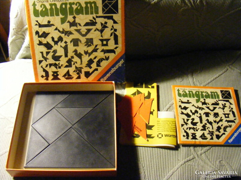 Retro Tangram Original China Puzzle - Ravensburger West Germany 1976