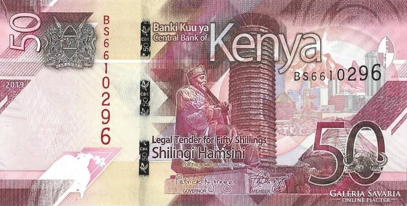 50 shilingi 2019 Kenya UNC