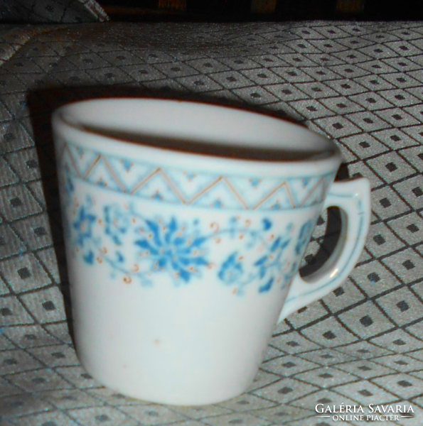 Antique thick, heavy cafe porcelain cup