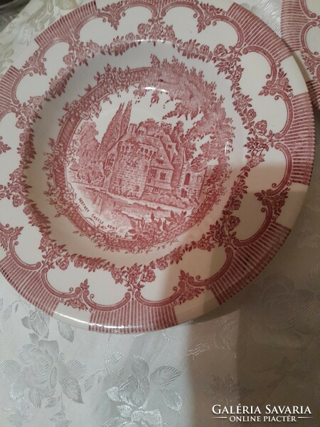 Angol pink tányér 24 cm