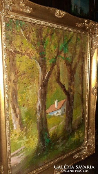 Forest cottage with beautiful blonde 39x49