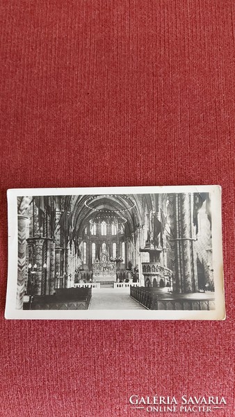 Régi fotó Budapest Mátyás templom fotó képeslap postatiszta