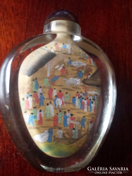 Chinese perfume bottle with miniature painting