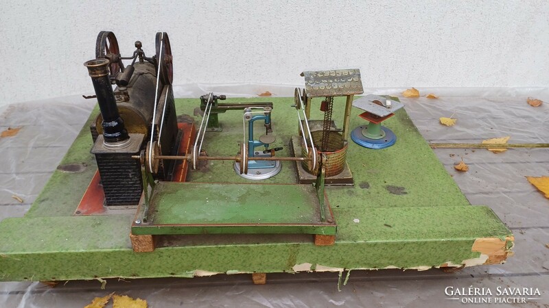 Steam engine model, model, steam machine, with machines