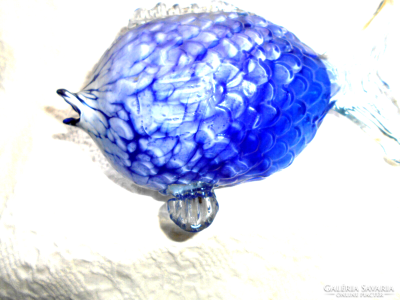 Glass fish from Murano - a special handicraft with a convex scaly design on the surface