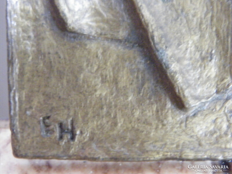 Bronze plaque e.H. Indicated ii. Pope János Pál in 1988