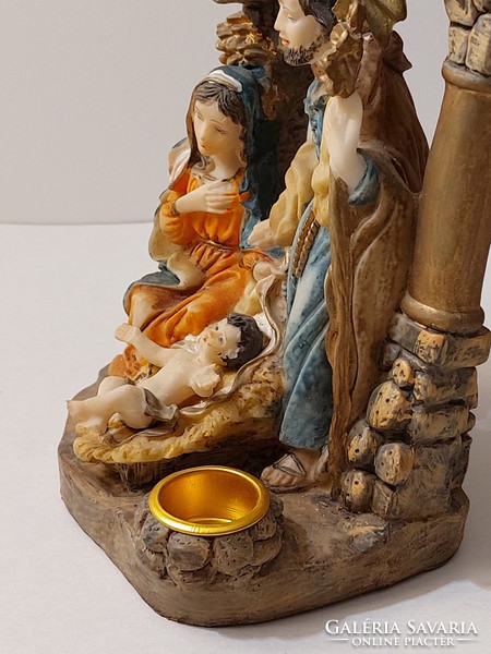Christmas Nativity Holy Family with angels