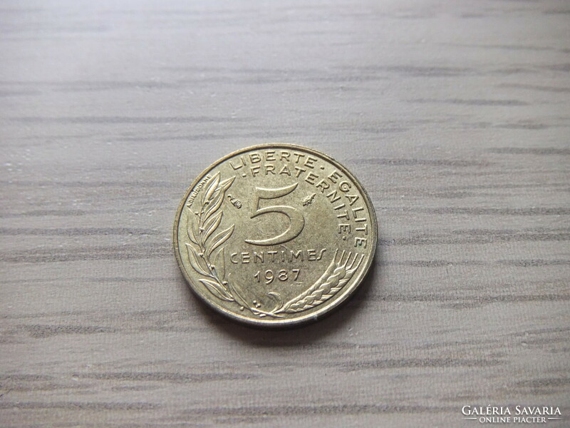 5 Centimes 1987   Franciaország