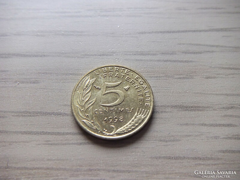 5 Centimes 1998   Franciaország