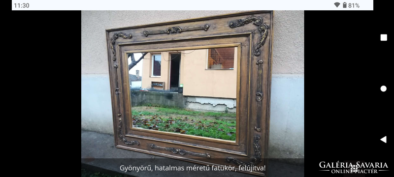 Gyönyörű, hatalmas méretű tükör