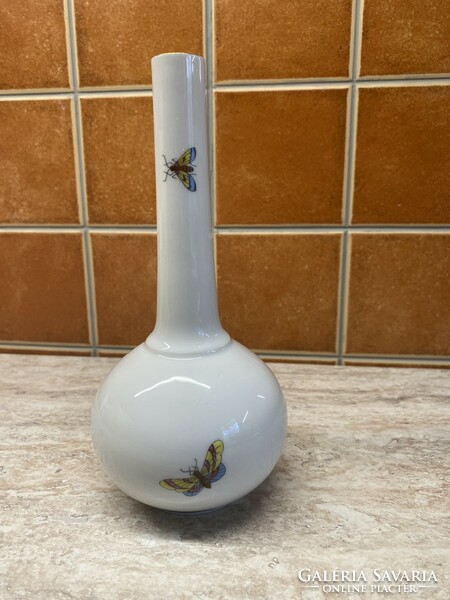 Herend rothschild bird vase 19x9