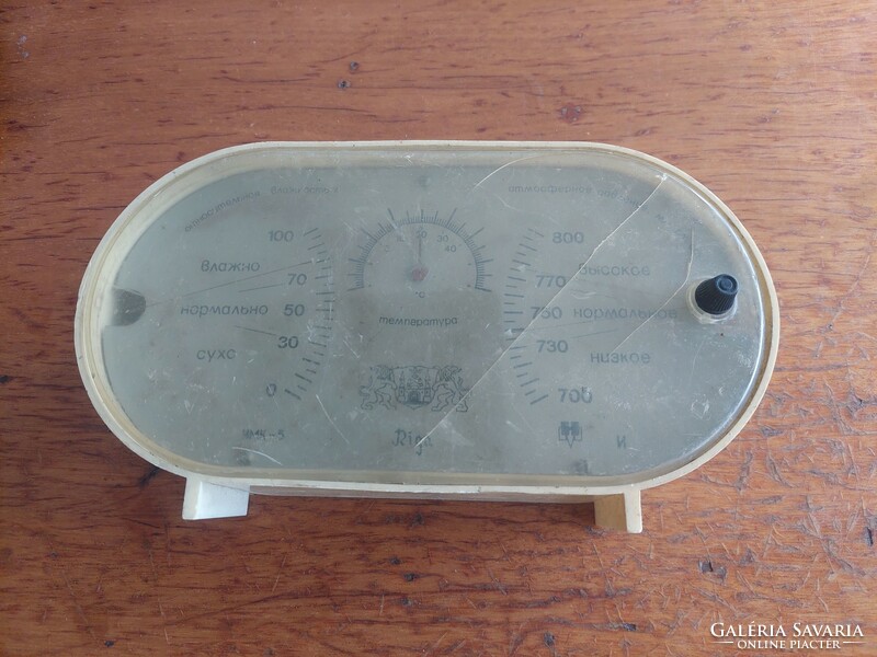 Retro Russian Riga weather gauge