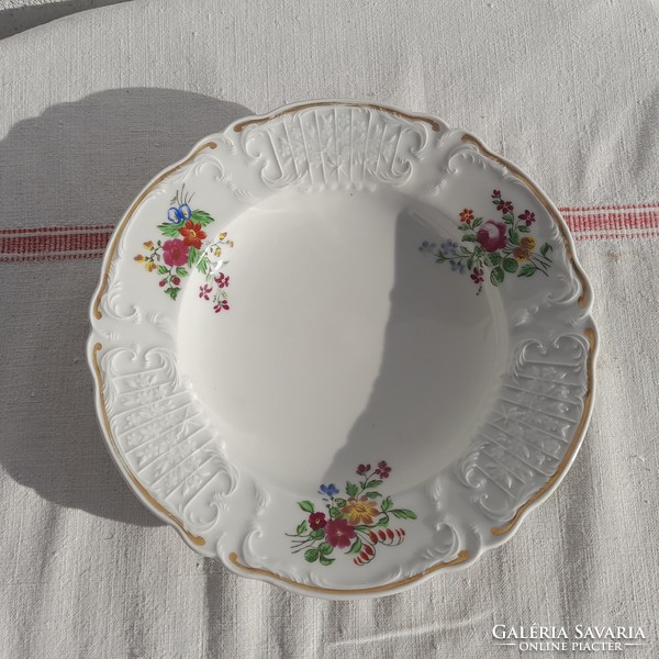 ALT WIEN porcelán tányérok, 1848-1850-ből, korabeli biedermeyer, 173-175 évesek!