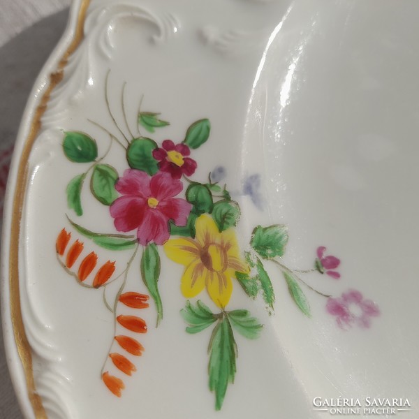 ALT WIEN porcelán tányérok, 1848-1850-ből, korabeli biedermeyer, 173-175 évesek!