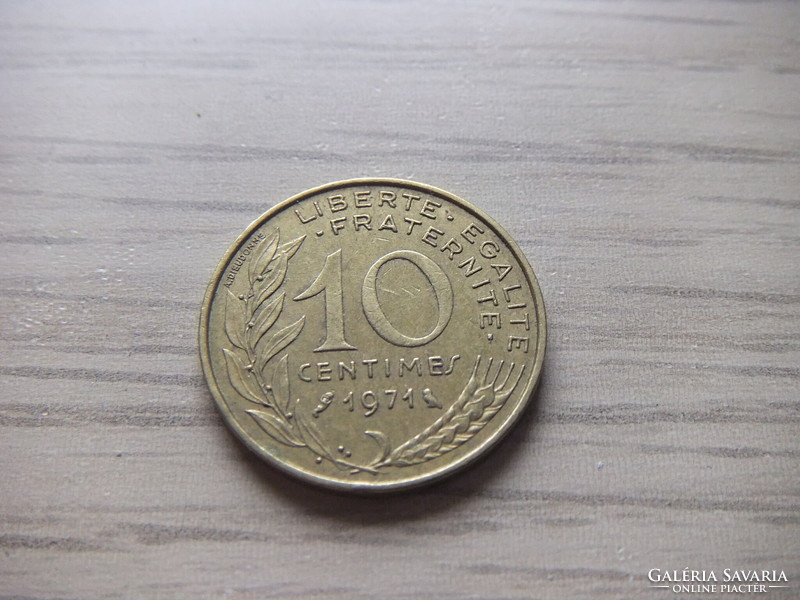 10 Centimes 1971   Franciaország