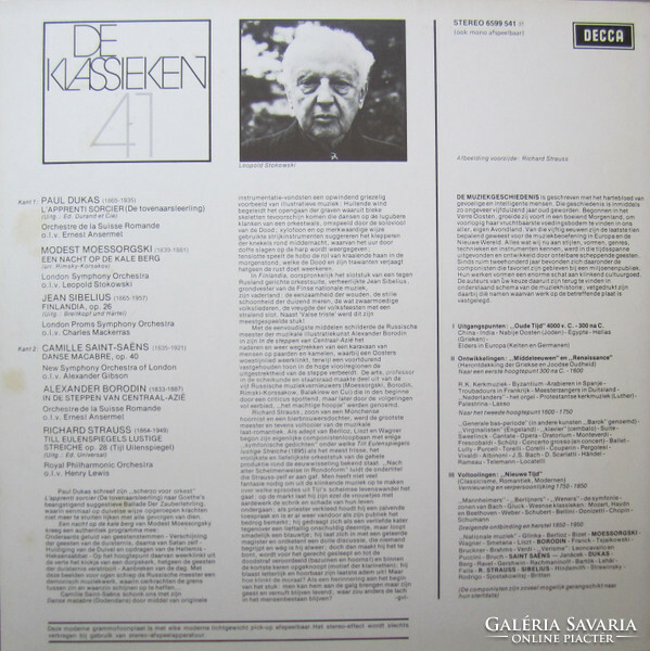 Dukas,Moessorgski,Sibelius,Saint-Saëns, - Dukas: L'Apprenti Sorcier/ Sibelius: Finlandia (LP)