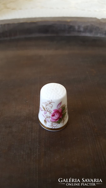English royal albert, lavender rose porcelain thimble
