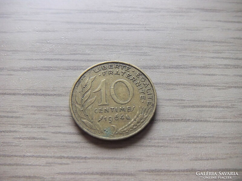 10 Centimes 1964   Franciaország