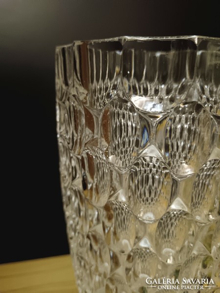 Jirí  Repásek cseh kristály váza üvegváza sklo