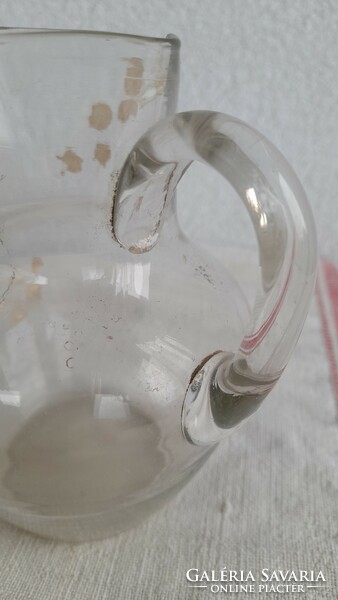 Blown glass antique baptismal jug