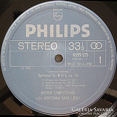 Brahms - Wiener Symph. •Sawallisch - Symfonie Nr. 4 / Haydn Variaties (LP, Comp, RE)