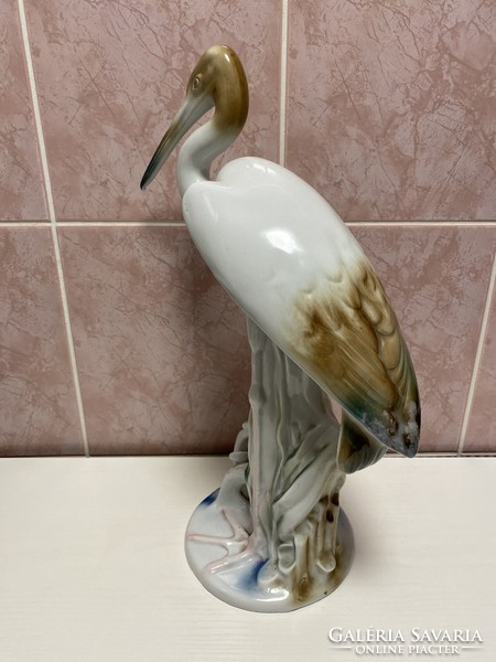 Stork large porcelain