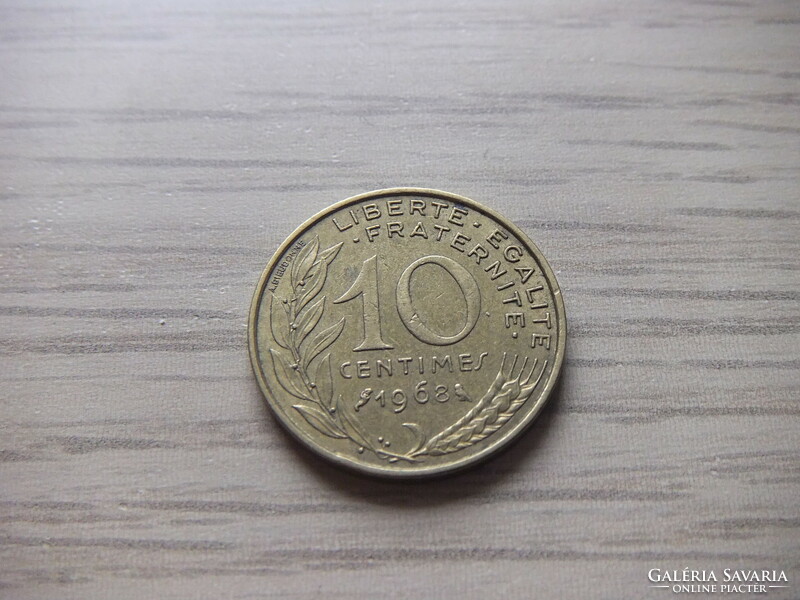 10 Centimes 1968   Franciaország
