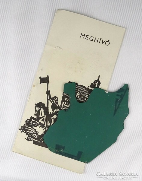 1P824 Kopasz Márta : Meghívó - Értelmiség a szocializmusban 1980 nyomódúc