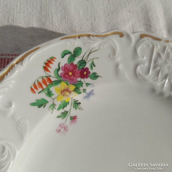 ALT WIEN porcelán tányérok, 1848-1850-ből, korabeli biedermeyer, 173-175 évesek!