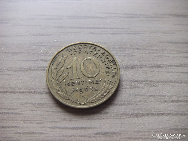 10 Centimes 1963   Franciaország