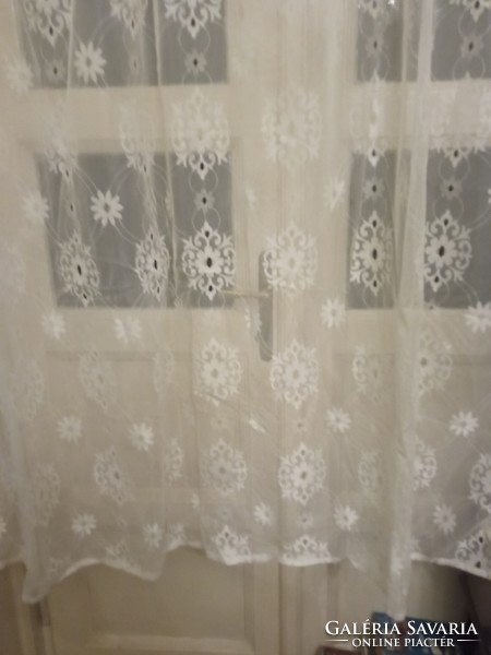 Huge vintage lace curtain